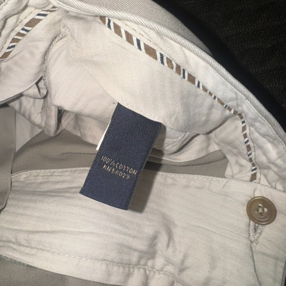 Khaki Flat Front Pants - Picture 5 of 6